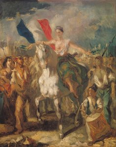 「自由」のための研究、1830 作： Louis Boulanger